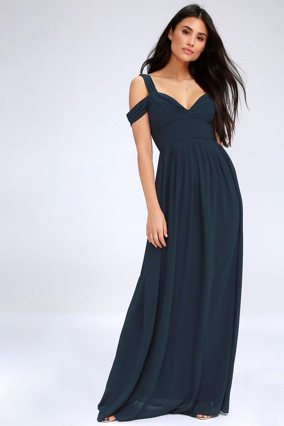 Make Me Move Navy Blue Maxi Dress | Lulus