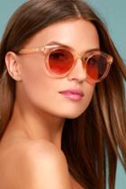 Crap Eyewear | The T.v. Eye Peach Sunglasses | Pink | Lulus