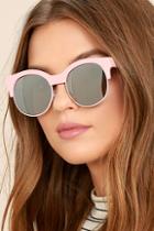 Perverse Kayla Ray Pink Mirrored Sunglasses
