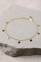 Lulus Galactic Halo Gold Anklet
