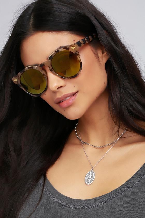 Bosworth Tortoise And Gold Mirrored Sunglasses | Lulus