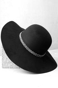 Lulus From Around Here Black Floppy Hat