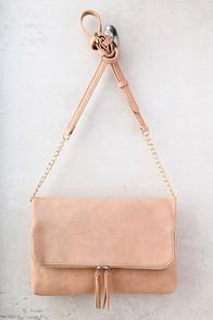 Lulus Voulez Vous Beige Clutch