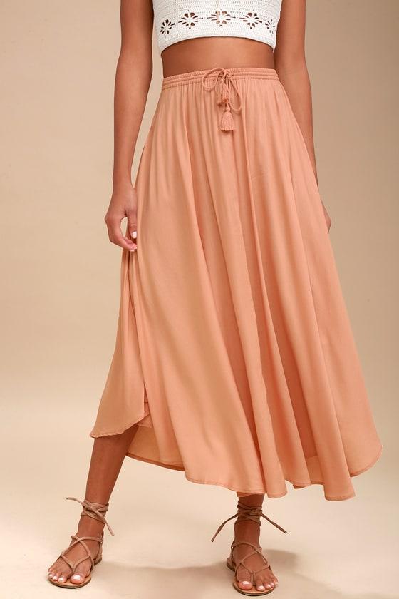 O'neill Samoa Blush Midi Skirt | Lulus