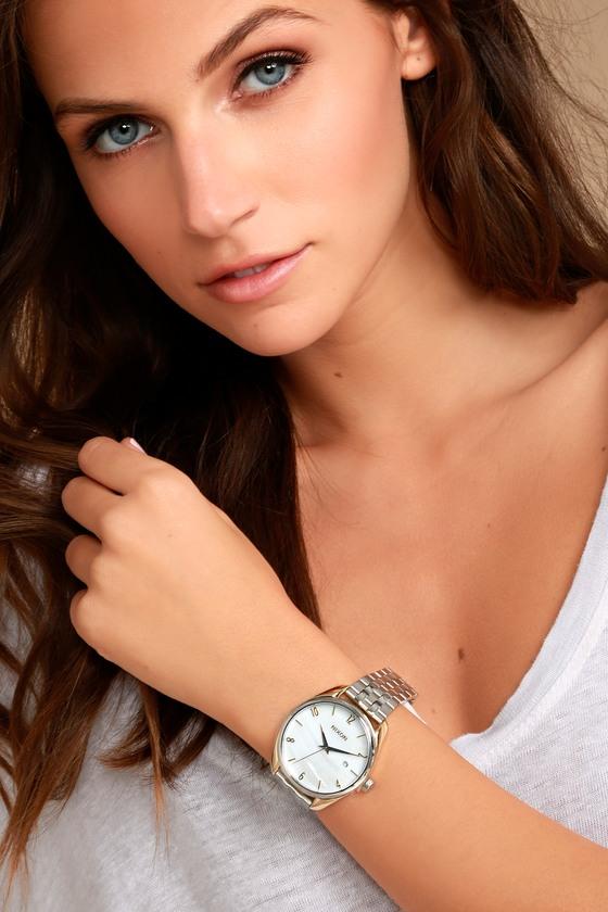 Nixon | Bullet Silver And Pearl Watch | Lulus
