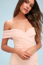 Song Of Love Blush Pink Off-the-shoulder Maxi Dress | Lulus