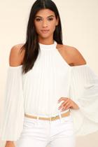 Lulus Cheerful Little Earful White Top
