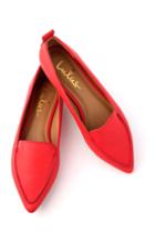 Emmy Red Pointed Loafers | Lulus
