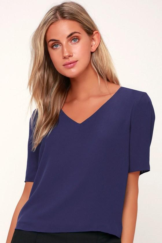Remedy Royal Blue Short Sleeve Top | Lulus