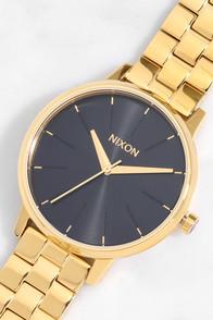 Nixon Kensington Gold And Black Sunray Watch