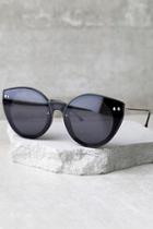 Lulus Spitfire Alpha 2 Black Sunglasses