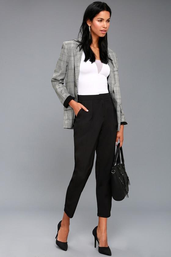 Nine To Fine Black Trouser Pants | Lulus