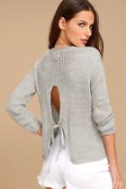 Olive & Oak Bali Light Grey Sweater