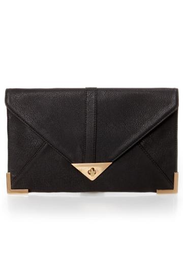 To Have And To Hold Black Clutch