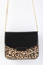 Wistowe Black And Leopard Print Pony Hair Mini Purse | Lulus
