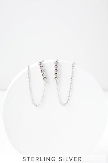 Let Me Be Your Star Sterling Silver Rhinestone Earrings | Lulus