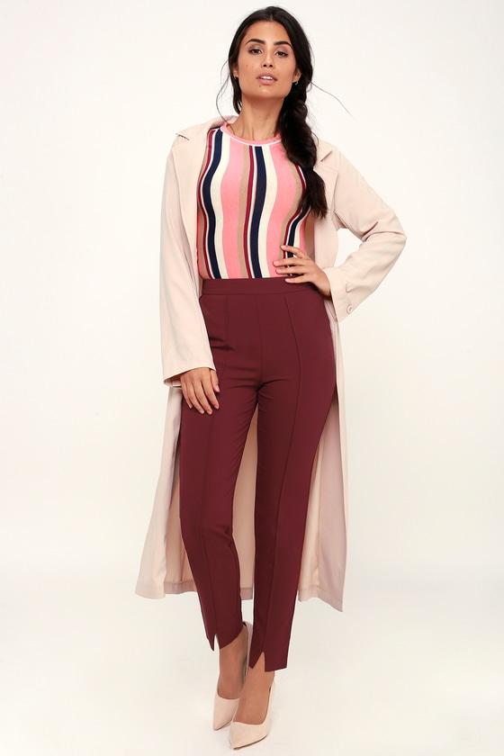Aisha Plum Purple Trouser Pants | Lulus