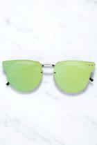 Spitfire Sunglasses Spitfire Cyber Silver And Green Sunglasses