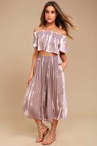 Boho Me Ecuador Taupe Tie-dye Two-piece Jumpsuit | Lulus