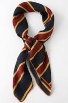Tautou Burgundy And Navy Blue Striped Scarf | Lulus