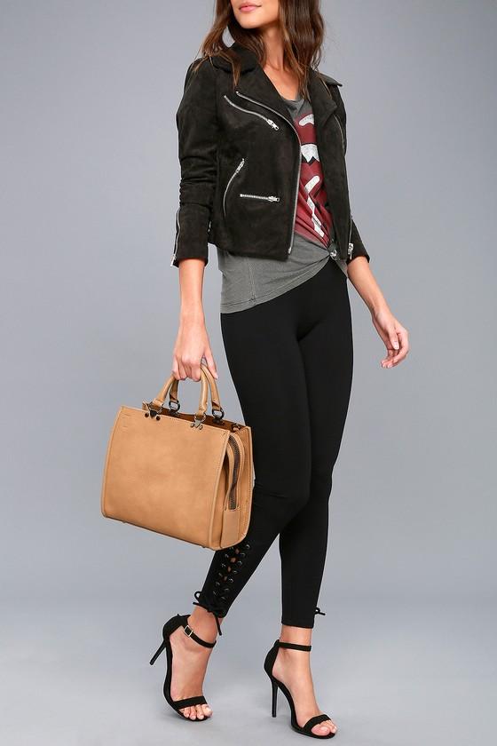 Lulus | Leigh Light Brown Handbag | 100% Polyester | Vegan Friendly