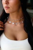 Sworn Lover Silver Layered Choker Necklace | Lulus