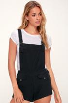 Free People Expedition One Piece Black Short Overalls | Lulus