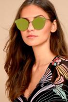 Spitfire Sunglasses | Spitfire Trip Hop 2 Gold And Yellow Mirrored Sunglasses | Lulus