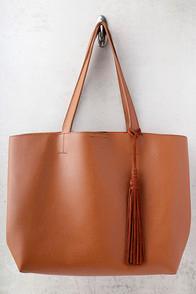 Lulus Timeless Beauty Brown Tote