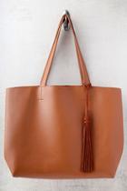 Lulus Timeless Beauty Brown Tote