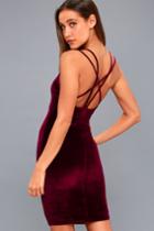 Wow-worthy Burgundy Velvet Bodycon Dress | Lulus