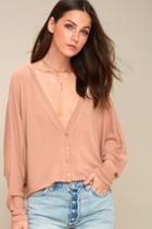 Sadie & Sage Romeo Blush Pink Long Sleeve Sweater Top | Lulus