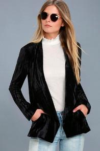 Black Swan Juliette Black Velvet Blazer