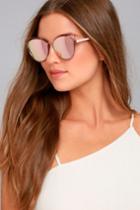 Perverse | Syl Pink Mirrored Sunglasses | Lulus