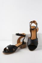 Qupid Rara Black Ankle Strap Heels | Lulus