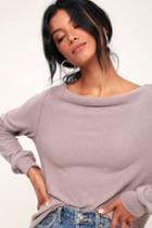 Project Social T Elm Taupe Cowl Neck Sweater Top | Lulus