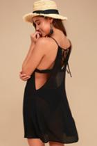Gulf Breeze Black Cover-up | Lulus