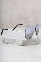 Lulus Stun-shine Silver Mirrored Aviator Sunglasses