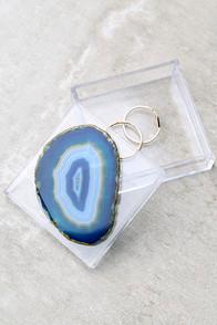 Set & Stones Vibing Blue Agate Mini Jewelry Box