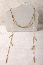 Lulus Moments In Love Gold Layered Collar Necklace