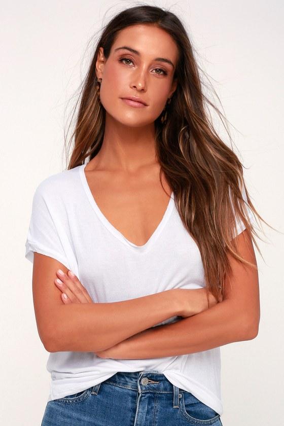 Project Social T Come Hither Sheer White Tee | Lulus
