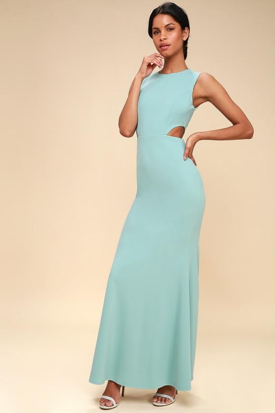Utterly Smitten Dusty Sage Cutout Maxi Dress | Lulus