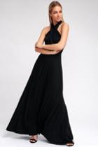 Tricks Of The Trade Black Maxi Dress | Lulus
