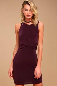 Lulus More Than A Dream Plum Purple Bodycon Dress
