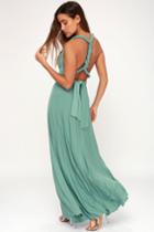 Tricks Of The Trade Turquoise Maxi Dress | Lulus