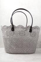 Lulus Beach Babe Taupe Crochet Lace Tote
