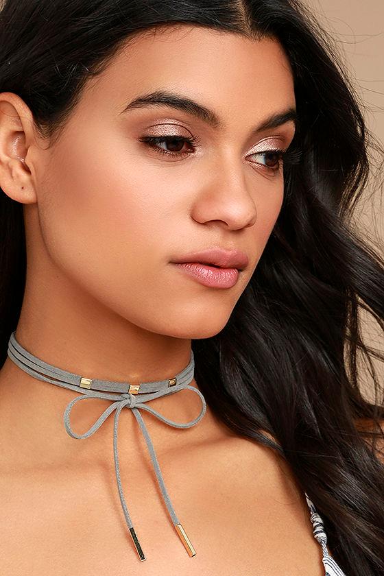 Lulus | Rawnie Grey Layered Choker | Vegan Friendly