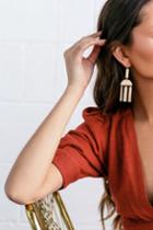 Venezia Gold Earrings | Lulus