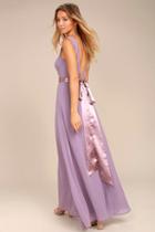 Lulus That Special Something Dusty Purple Maxi Dress