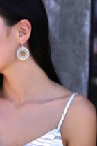 Mosaic Moves Engraved Silver Earrings | Lulus